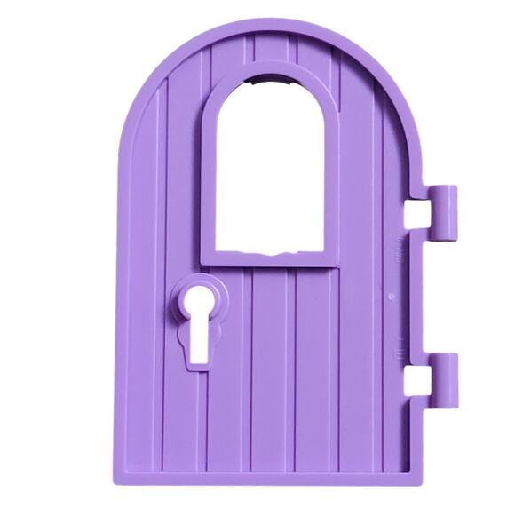 LEGO Door Medium Lavender Wooden Keyhole Rounded 64390 6458987 Replacement Parts - Picture 2 of 2
